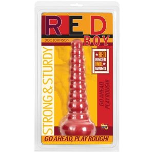 Doc Johnson - Red Boy Butt Plug Red Ringer Dildo Anal - Rojo