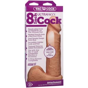 Doc Johnson - VacULock 19 cm ULTRASKYN Cock & Balls