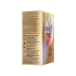 Durex Nude No Latex - 20 Piezas