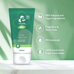 EasyGlide - Bio & Natural Lubricante Anal a Base de Agua - 100 ml