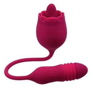 Evolved - Vibrador de Lengua Wild Rose - Rojo