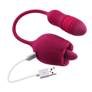 Evolved - Vibrador de Lengua Wild Rose - Rojo