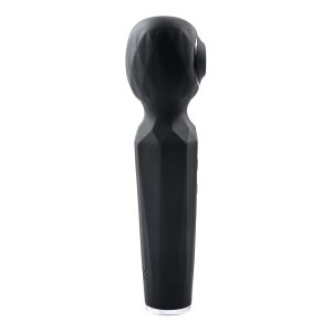 Evolved - Vibrador Rainbow Sucker Wand - Negro