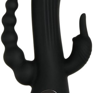 Evolved - Vibrador Trifecta Rabbit - Negro
