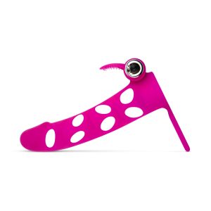 Funda para pene con vibrador Bullet - Rosa