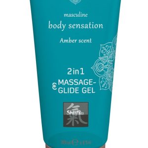 Gel de masaje y deslizamiento 2 en 1 - Ámbar