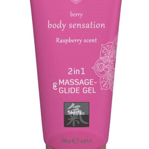 Gel de masaje y deslizamiento 2 en 1 - Frambuesa