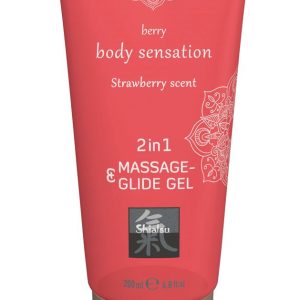 Gel de masaje y deslizamiento 2 en 1 - Fresa
