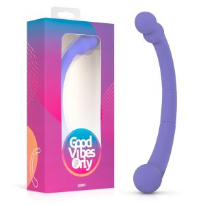 Good Vibes Only - Vibrador de Doble Extremo Leah - Morado