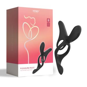 HoneyPlayBox - Pleasure Pivot Vibrador Controlado por App para Parejas Negr