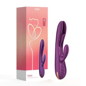 HoneyPlayBox - Terri Vibrador Conejo Controlado por App con Toque de Dedo Travieso Morado