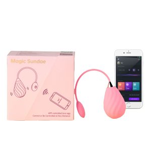 Huevo vibrador controlado por la aplicación Magic Sundae - Rosa