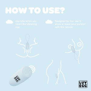 Huevo Vibrador LUV EGG - Azul