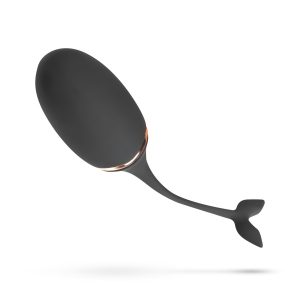 Huevo vibrante de lujo con control remoto - Negro