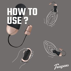 Huevo vibrante Teazers con control remoto