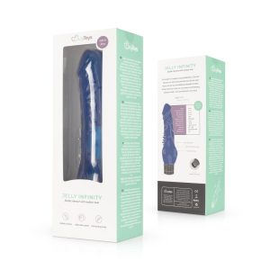 Jelly Infinity - Vibrator realista - Azul