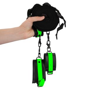 Kit de Fijacion de cama Glow in the Dark- Verde neón/Negro