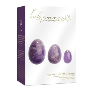 La Gemmes - Juego de huevos Yoni de 3 piezas - Amatista