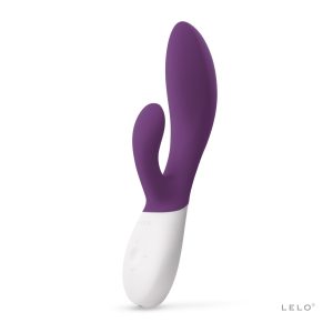 LELO - Vibrador de conejo Ina Wave 2 - Ciruela