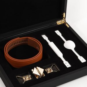LOCKINK - Ball-Gag & Gag-bite Set - marrón