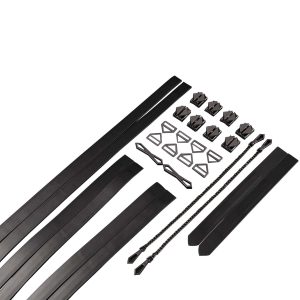 LOCKINK - Set de Restricción de 8-Correas de Bondage - negro