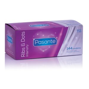 Los condones Pasante Ribs & Dots Intensity 144pcs