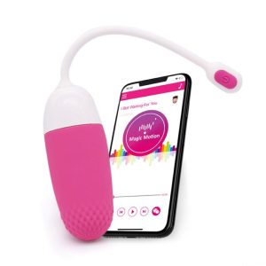 Magic Motion - Huevo vibrador Vini controlado con una aplicación - Rosa/blanco