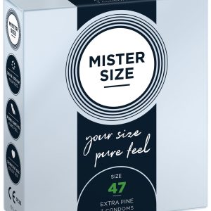 MISTER.SIZE Preservativos de 47 mm 3 unidades