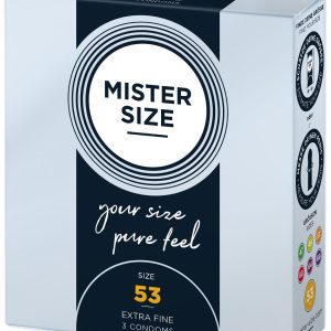 MISTER.SIZE Preservativos de 53 mm 3 unidades