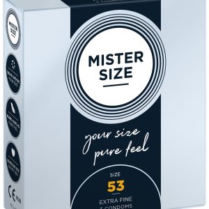MISTER.SIZE Preservativos de 53 mm 3 unidades