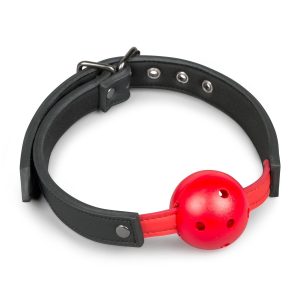 Mordaza con bola de PVC - Rojo