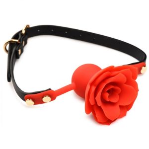 Mordaza de silicona Blossom Rose - Rojo