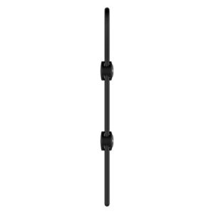 Nexus Forge - Anillo Doble para el Pene Ajustable -Negro