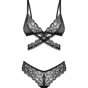 Obsessive - Blomentis Conjunto de Dos Piezas - Negro