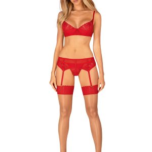 Obsessive - Conjunto de 3 piezas Ingridia - Rojo