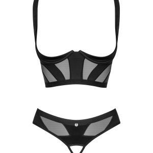 Obsessive - Conjunto de Dos Piezas Abierto Chic Amoria - Negro