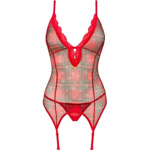 Obsessive - Corsé Jollymore - Rojo/Verde