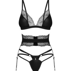 Obsessive - Lobellis Conjunto de Tres Piezas - Negro