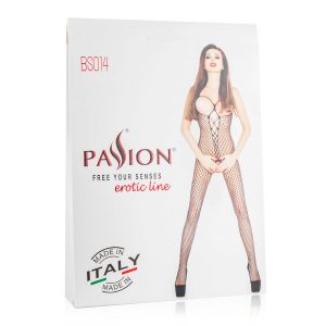 Panis y body de cuerpo entero, de red, rojo y de copas abiertas