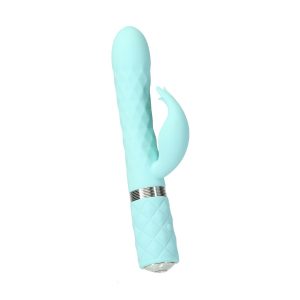 Pillow Talk - Vibrador Lively Rotating Tarzan - Verde azulado