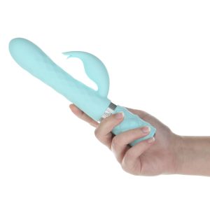 Pillow Talk - Vibrador Lively Rotating Tarzan - Verde azulado
