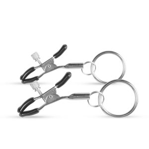 Pinzas de pezón de metal con anillo