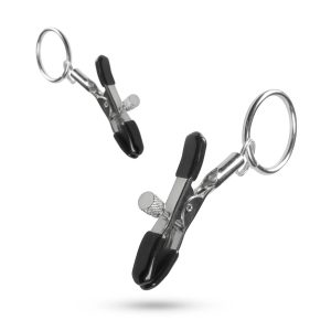Pinzas de pezón de metal con anillo
