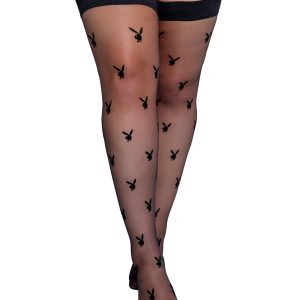 Playboy Lingerie - Medias Bunny Noir