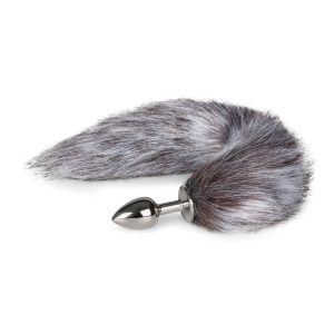 Plug Anal con Cola de Zorro - Gris