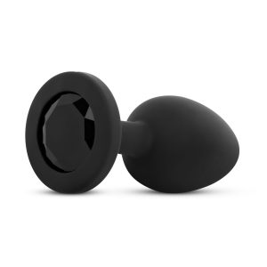 Plug Anal con Cristal - Negro