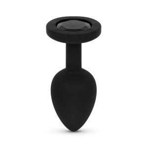 Plug Anal con Cristal - Negro