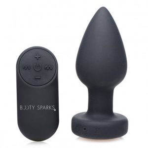 Plug anal con luz LED vibratoria - Mediano