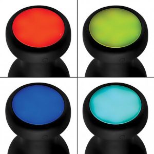 Plug anal con luz LED vibratoria - Mediano