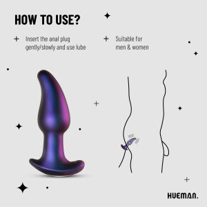 Plug anal efecto beso negro - Hueman